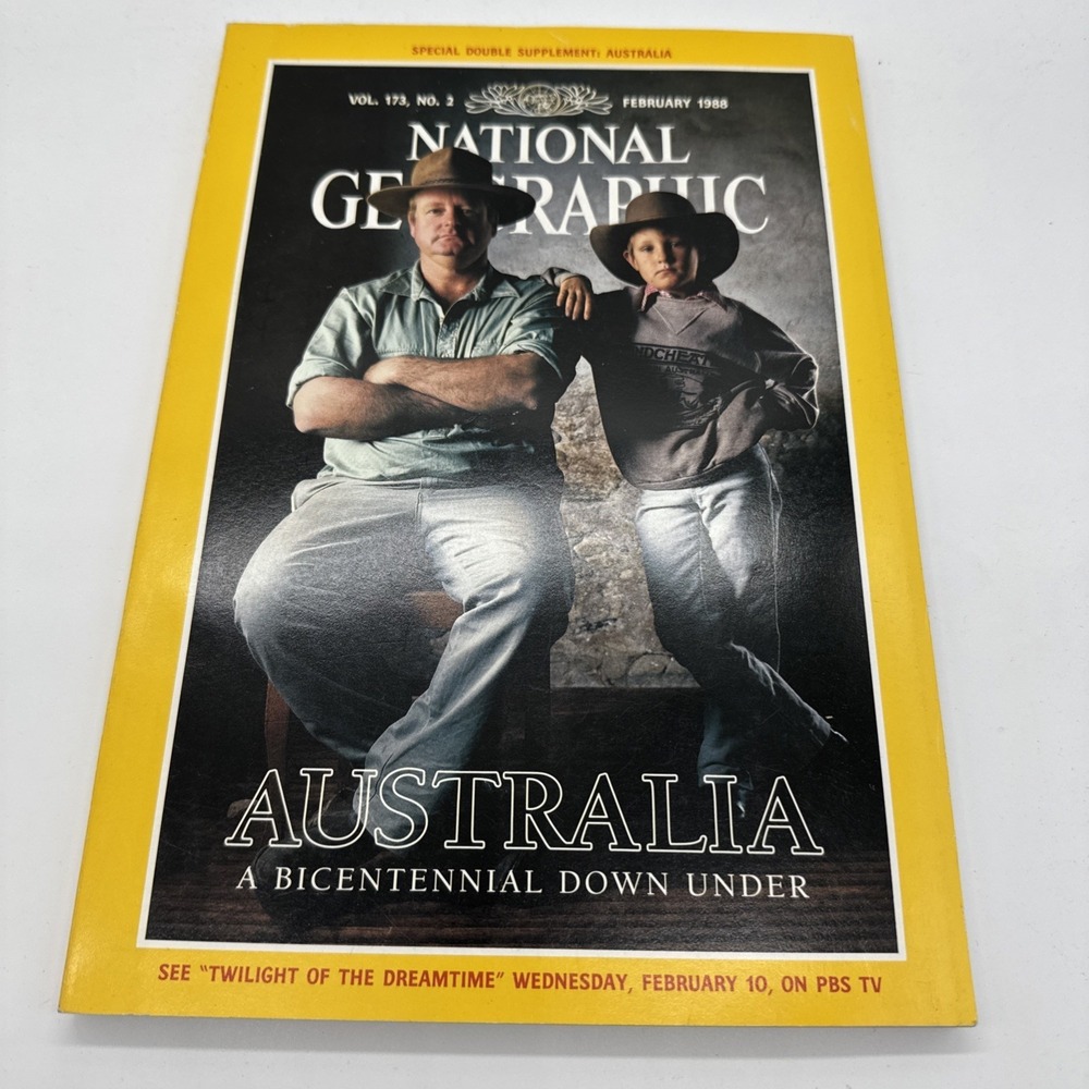 National Geographic Feb 1988 Vol 173 No 2 Australia Bicentennial Vintage Magazin